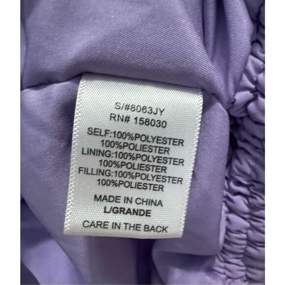 Judith March Purple Puffer Jacket - Picture 8 of 8